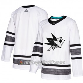 Män Ishockey San Jose Sharks tröja Blank Vit 2019 All-Star Adidas Authentic